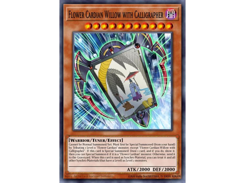 Flower Cardian Willow with Calligrapher (Common)