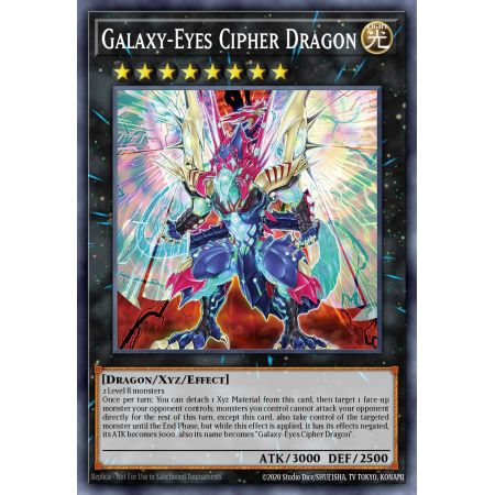 Galaxy-Eyes Cipher Dragon (Secret Rare)