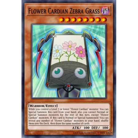 Flower Cardian Zebra Grass (Ultra Rare)