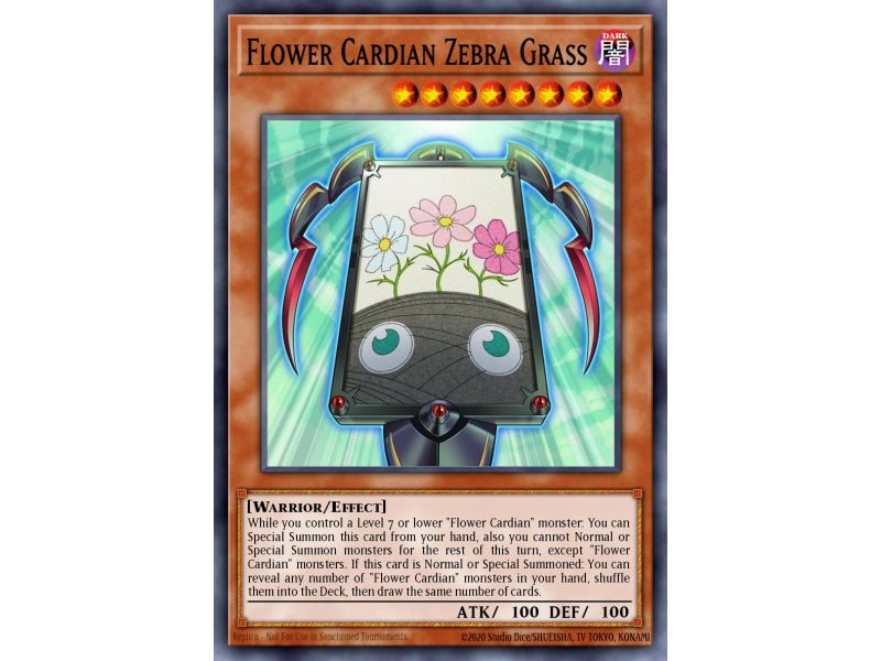 Flower Cardian Zebra Grass (Ultra Rare)