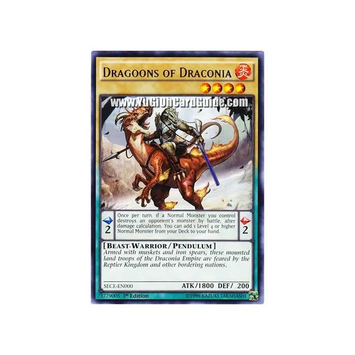 Dragoons of Draconia (Rare) – Secrets of Eternity | Carta YUGIOH en México