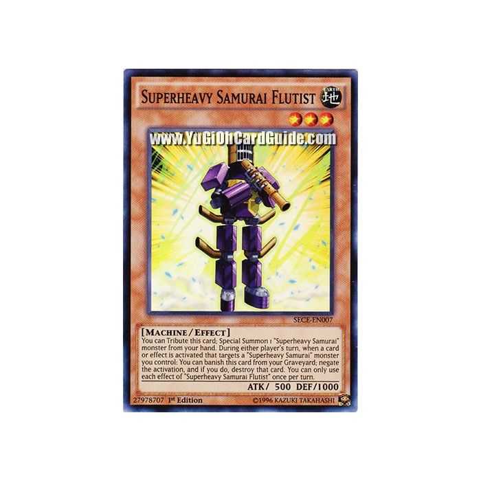 Superheavy Samurai Flutist (Super Rare) – Secrets of Eternity | Carta YUGIOH en México
