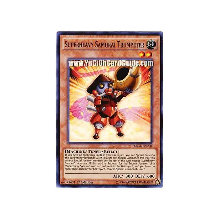 Superheavy Samurai Trumpeter (Super Rare) – Secrets of Eternity | Carta YUGIOH en México