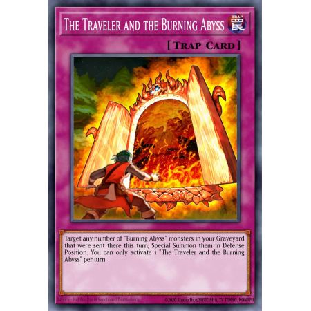 The Traveler and the Burning Abyss (Super Rare)