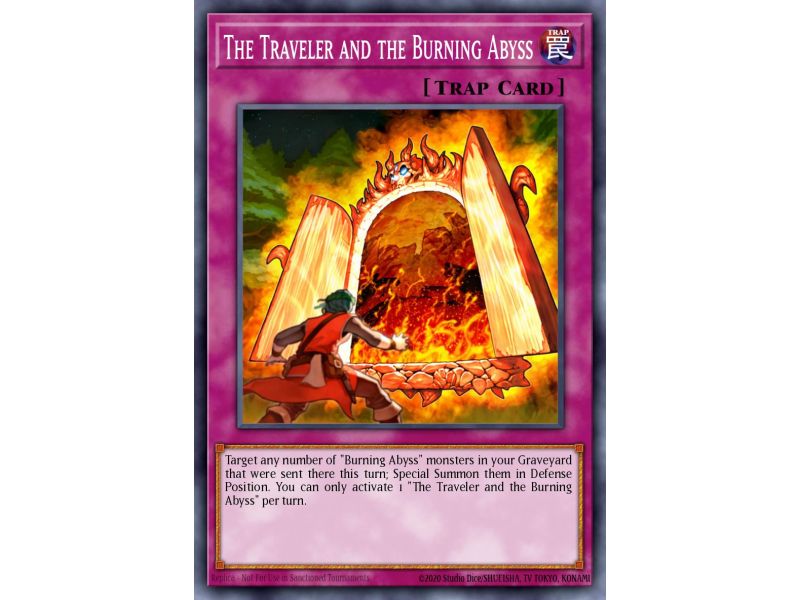 The Traveler and the Burning Abyss (Super Rare)