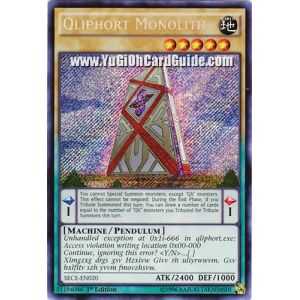 Qliphort Monolith (Secret Rare) – Secrets of Eternity | Carta YUGIOH en México