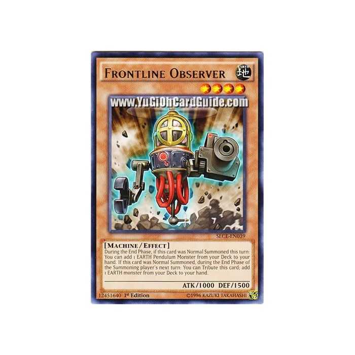 Frontline Observer (Rare) – Secrets of Eternity | Carta YUGIOH en México