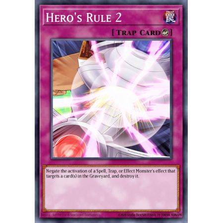 Hero's Rule 2 (Rare)