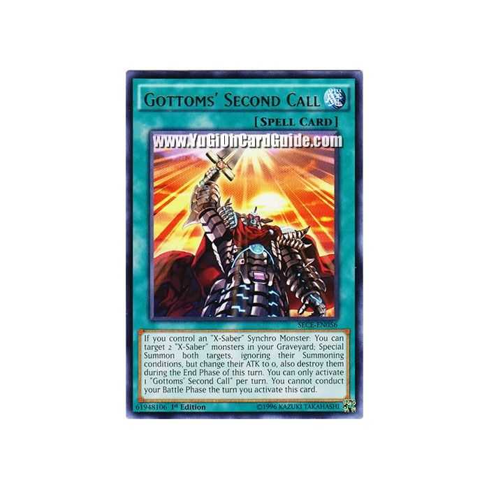 Gottoms Second Call (Rare) – Secrets of Eternity | Carta YUGIOH en México
