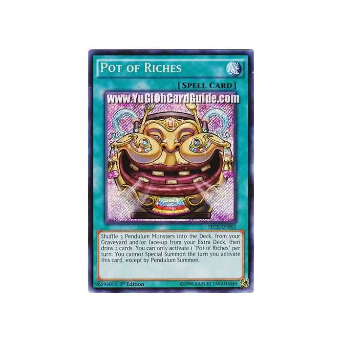 Pot of Riches (Secret Rare) – Secrets of Eternity | Carta YUGIOH en México