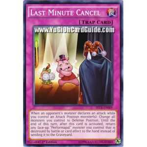 Last Minute Cancel (Common) – Secrets of Eternity | Carta YUGIOH en México