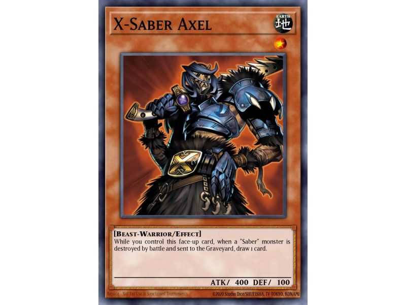 X-Saber Axel (Duel Terminal Normal Parallel Rare)