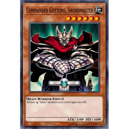 Commander Gottoms, Swordmaster (Duel Terminal Super Parallel Rare)