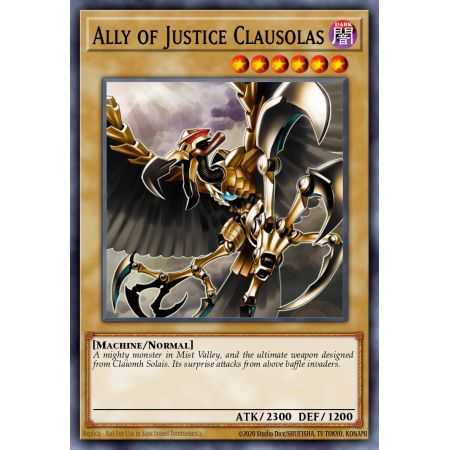 Ally of Justice Clausolas (Duel Terminal Normal Parallel Rare)
