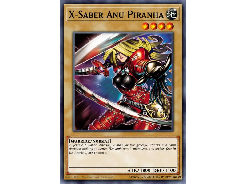 X-Saber Anu Piranha (Duel Terminal Normal Parallel Rare)