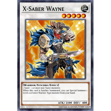 X-Saber Wayne (Duel Terminal Ultra Parallel Rare)