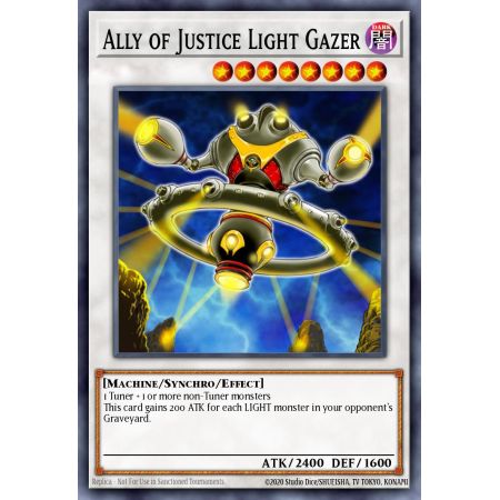 Ally of Justice Light Gazer (Duel Terminal Ultra Parallel Rare)