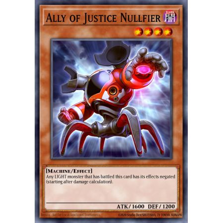 Ally of Justice Nullfier (Duel Terminal Normal Parallel Rare)