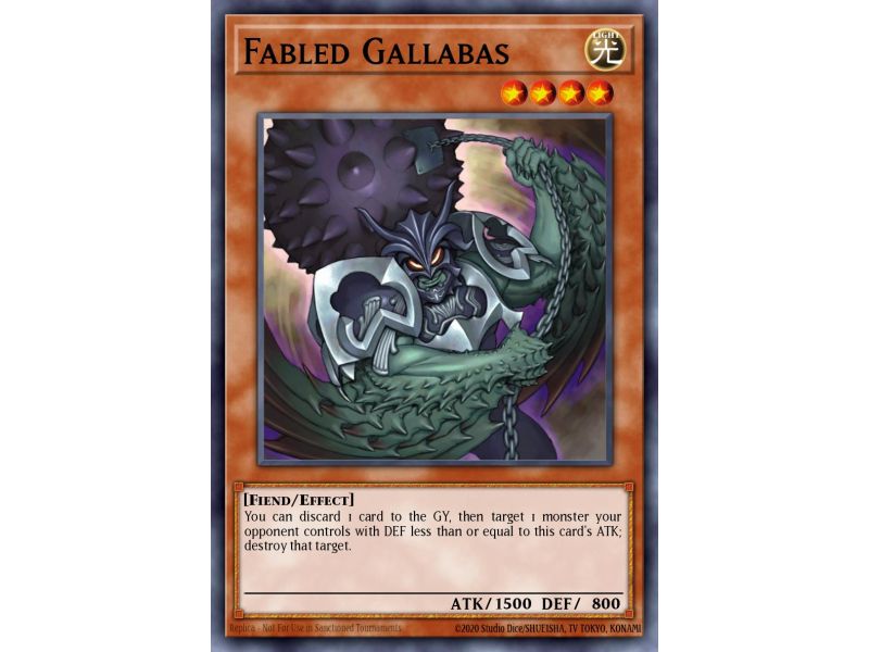 Fabled Gallabas (Duel Terminal Rare Parallel Rare)