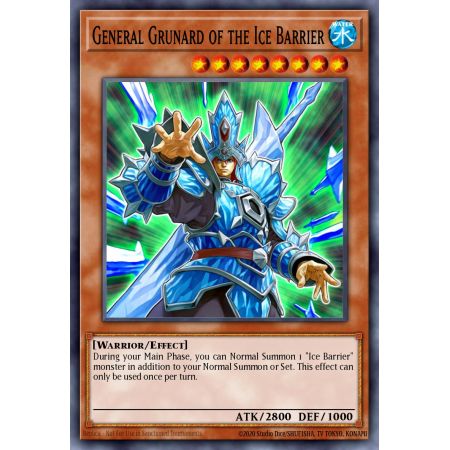 General Grunard of the Ice Barrier (Duel Terminal Super Parallel Rare)