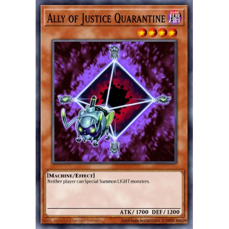 Ally of Justice Quarantine (Duel Terminal Normal Parallel Rare)
