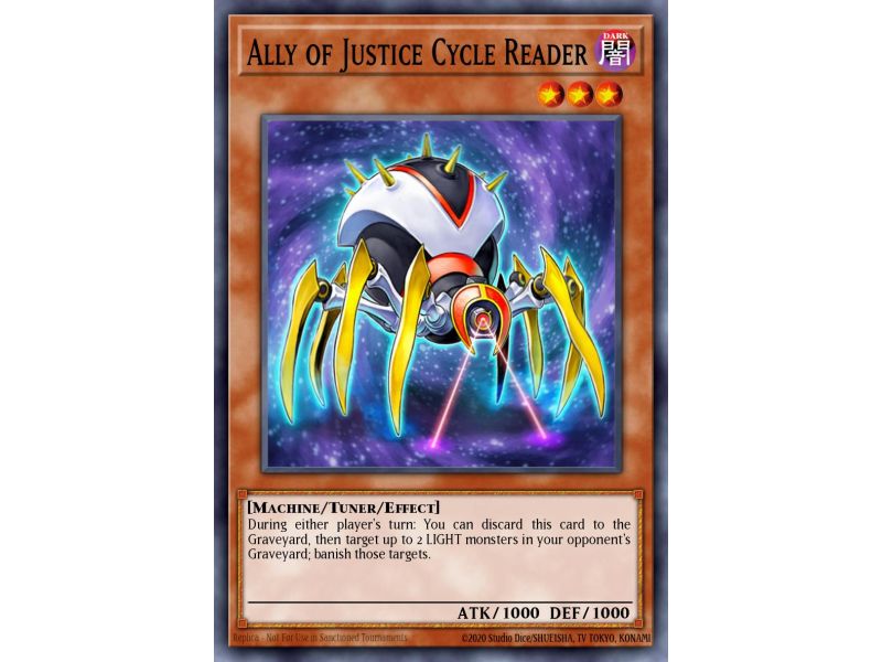 Ally of Justice Cycle Reader (Duel Terminal Rare Parallel Rare)