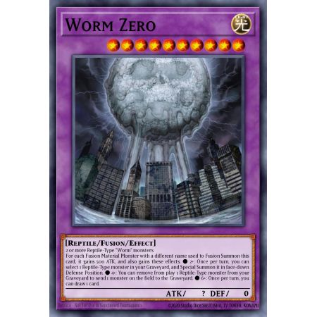 Worm Zero (Duel Terminal Super Parallel Rare)