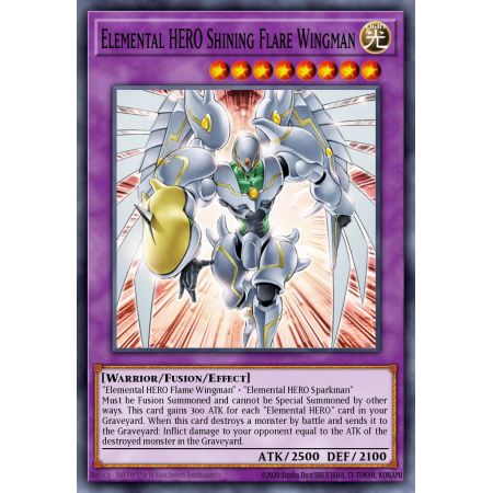 Elemental HERO Shining Flare Wingman (Duel Terminal Rare Parallel Rare)