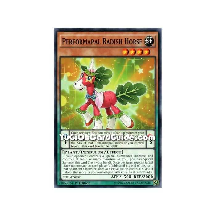 Performapal Radish Horse (Common) – The Dark Illusion | Carta YUGIOH en México