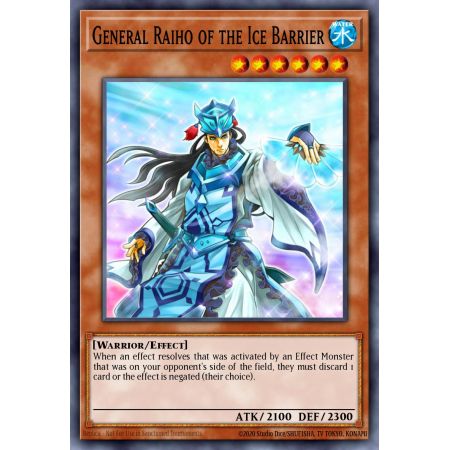 General Raiho of the Ice Barrier (Duel Terminal Super Parallel Rare)