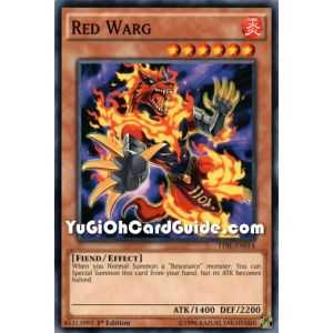 Red Warg (Common) – The Dark Illusion | Carta YUGIOH en México