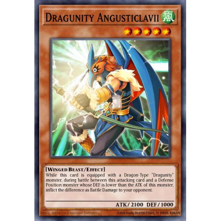 Dragunity Angusticlavii (Duel Terminal Normal Parallel Rare)