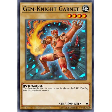 Gem-Knight Garnet (Duel Terminal Normal Parallel Rare)