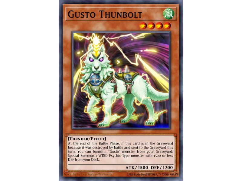 Gusto Thunbolt (Duel Terminal Normal Parallel Rare)