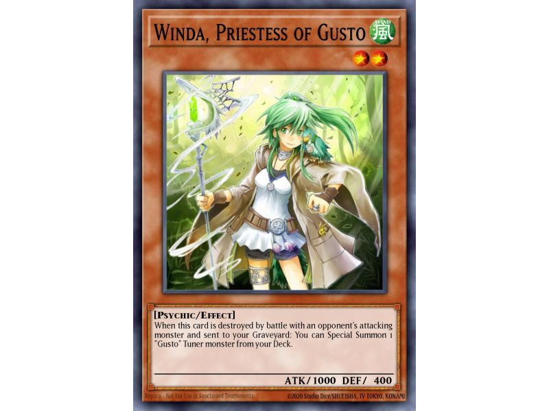 Winda, Priestess of Gusto (Duel Terminal Normal Parallel Rare)