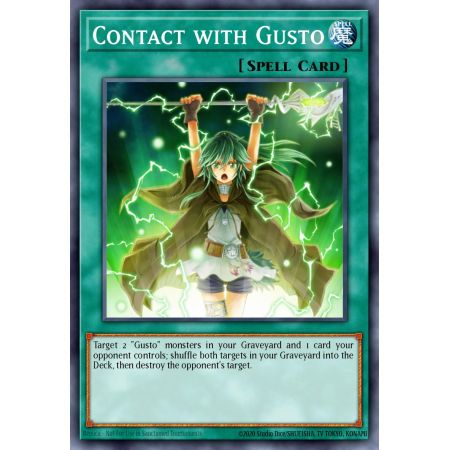 Contact with Gusto (Duel Terminal Rare Parallel Rare)