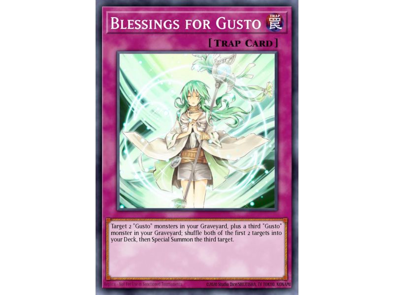 Blessings for Gusto (Duel Terminal Normal Parallel Rare)