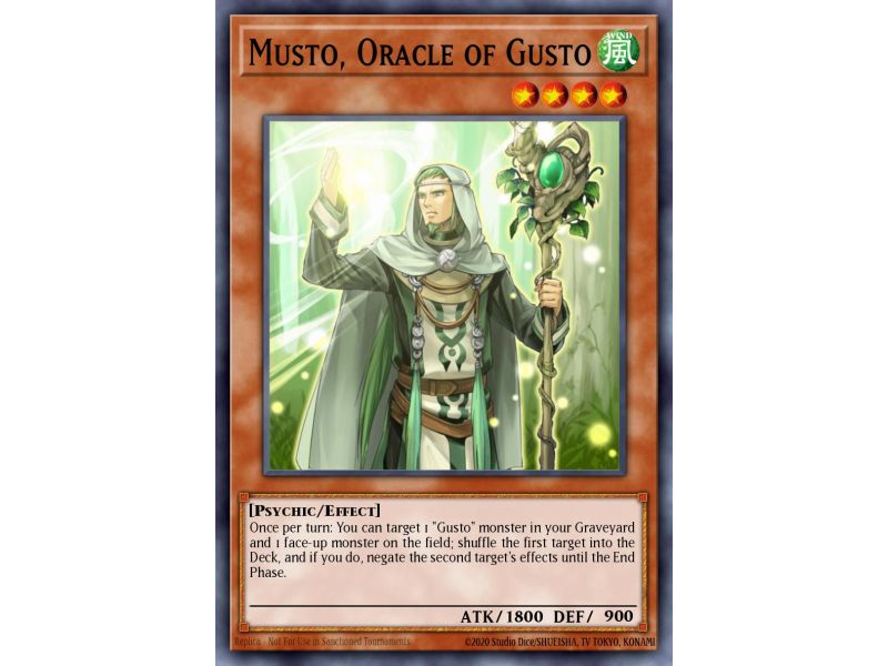 Musto, Oracle of Gusto (Duel Terminal Rare Parallel Rare)