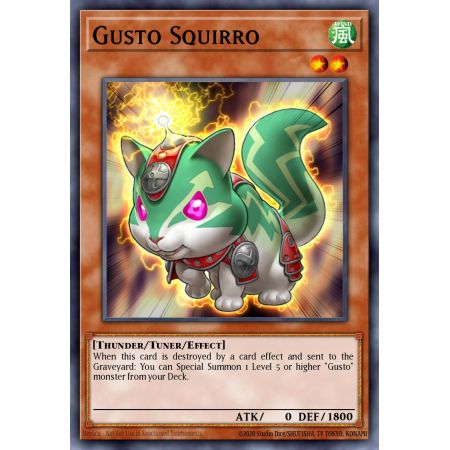 Gusto Squirro (Duel Terminal Rare Parallel Rare)