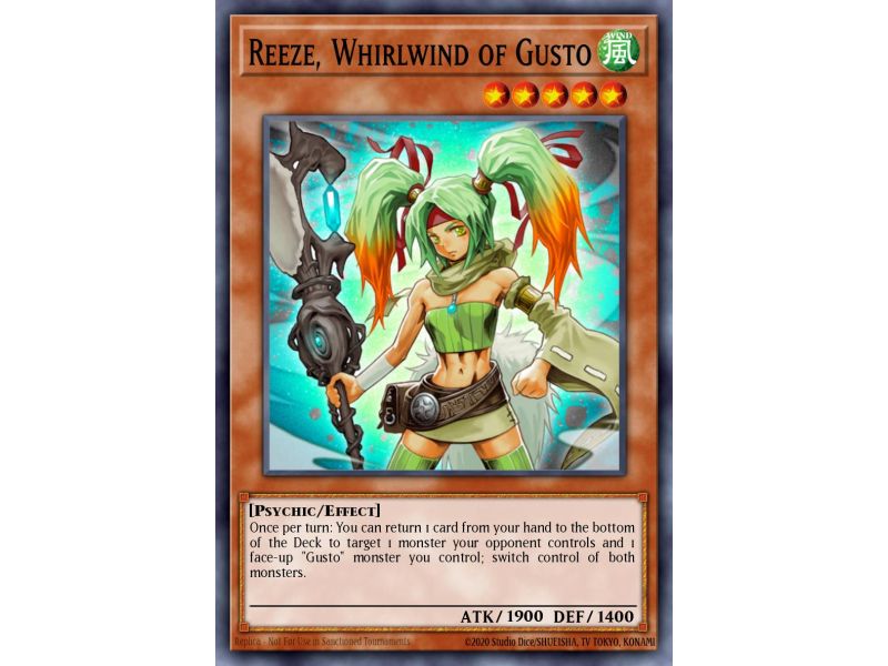 Reeze, Whirlwind of Gusto (Duel Terminal Normal Parallel Rare)