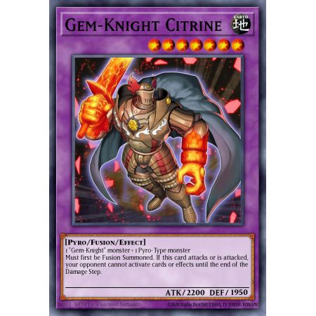 Gem-Knight Citrine (Duel Terminal Super Parallel Rare)