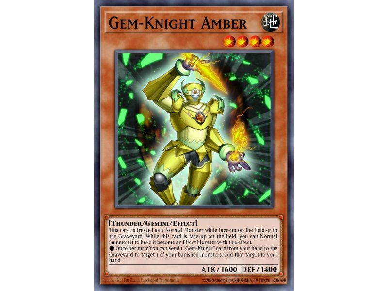 Gem-Knight Amber (Duel Terminal Normal Parallel Rare)