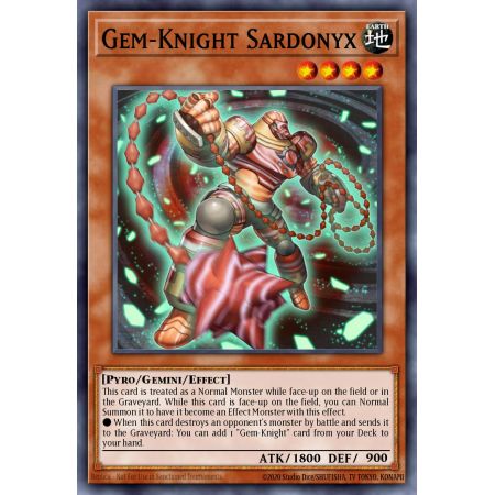 Gem-Knight Sardonyx (Duel Terminal Normal Parallel Rare)