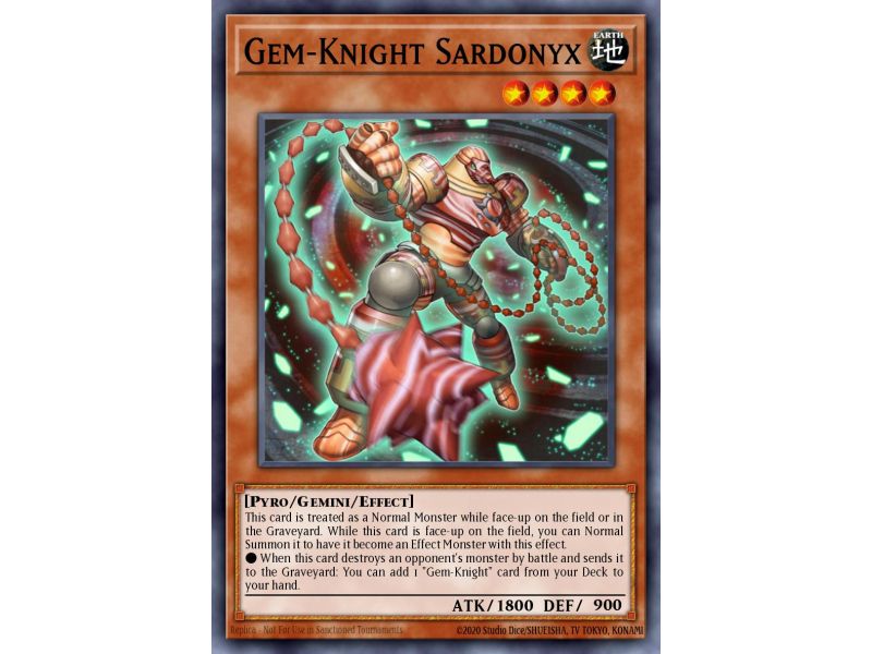 Gem-Knight Sardonyx (Duel Terminal Normal Parallel Rare)