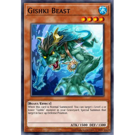 Gishki Beast (Duel Terminal Normal Parallel Rare)