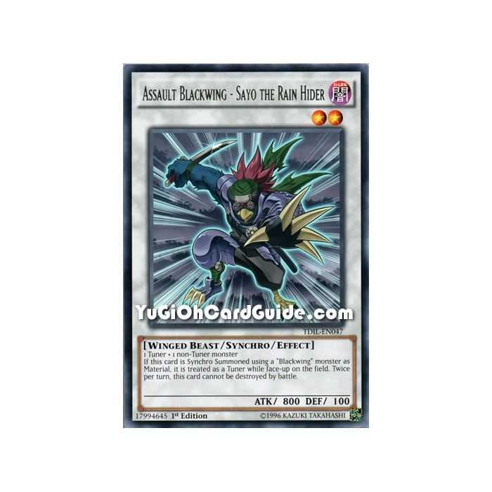 Assault Blackwing - Sayo the Rain Hider (Rare) – The Dark Illusion | Carta YUGIOH en México