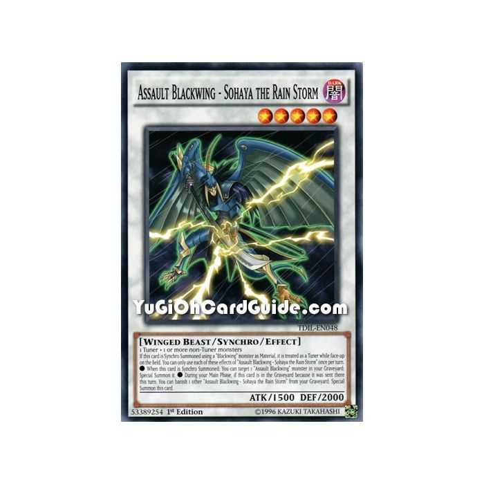Assault Blackwing - Sohaya the Rain Storm (Common) – The Dark Illusion | Carta YUGIOH en México
