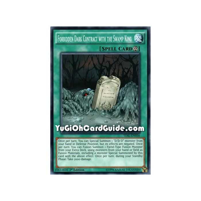 Forbidden Dark Contract with the Swamp King (Common) – The Dark Illusion | Carta YUGIOH en México