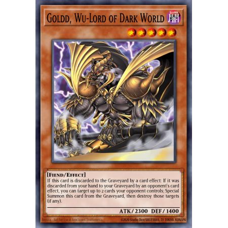 Goldd, Wu-Lord of Dark World (Super Rare)