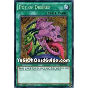 Pot of Desires (Secret Rare) – The Dark Illusion | Carta YUGIOH en México